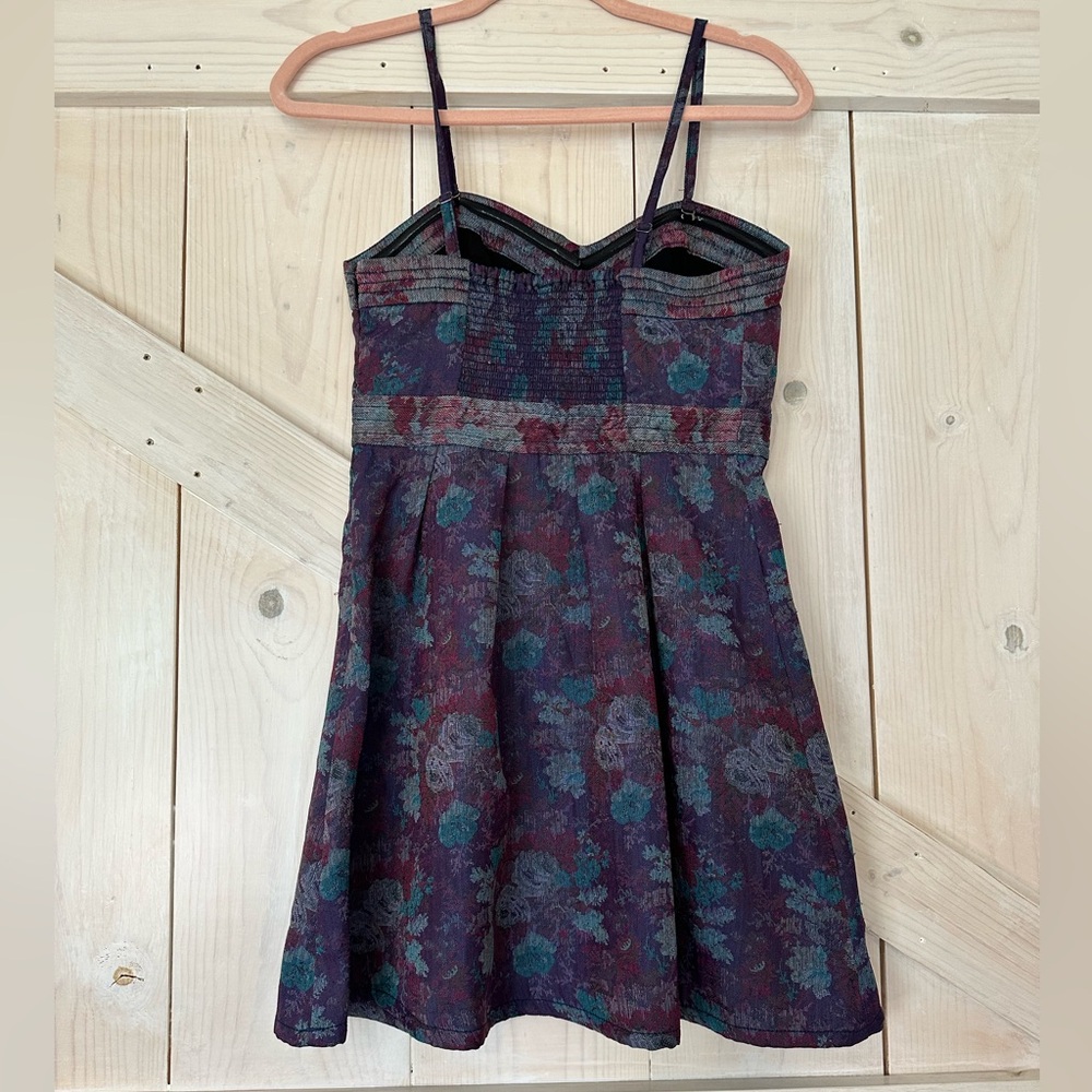 Gorgeous Purple Floral Bustier Top Free People Dress size 2 - Picture 3 of 6